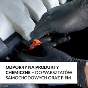 Rękawice nitrylowe czarne grube Diamond Gripp SD Medispo 8,5 gr. 50 szt. XXL