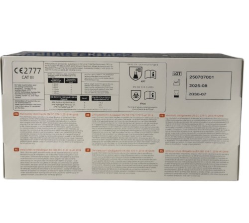 Rękawiczki nitrylowe pomarańczowe grube Grip 8,5g Kingfa 50 szt. M