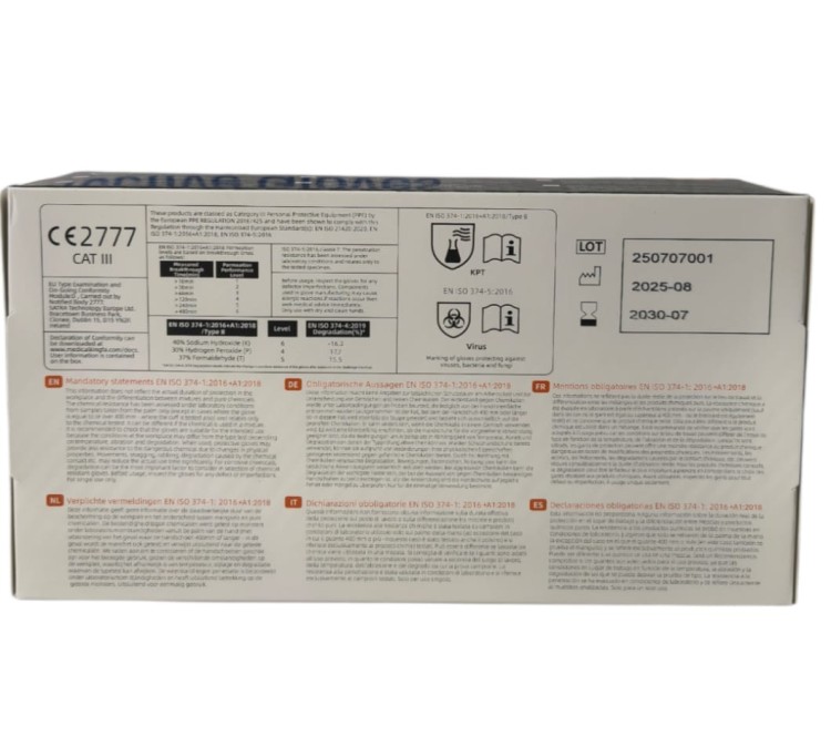 Rękawiczki nitrylowe pomarańczowe grube Grip 8,5g Kingfa 50 szt. M