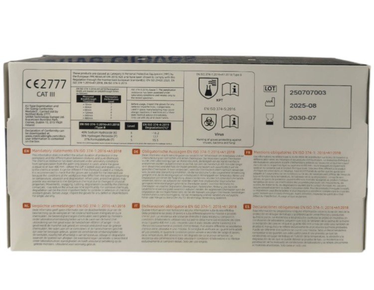 Rękawiczki nitrylowe pomarańczowe grube Grip 8,5 gr. Kingfa 50 szt. XL